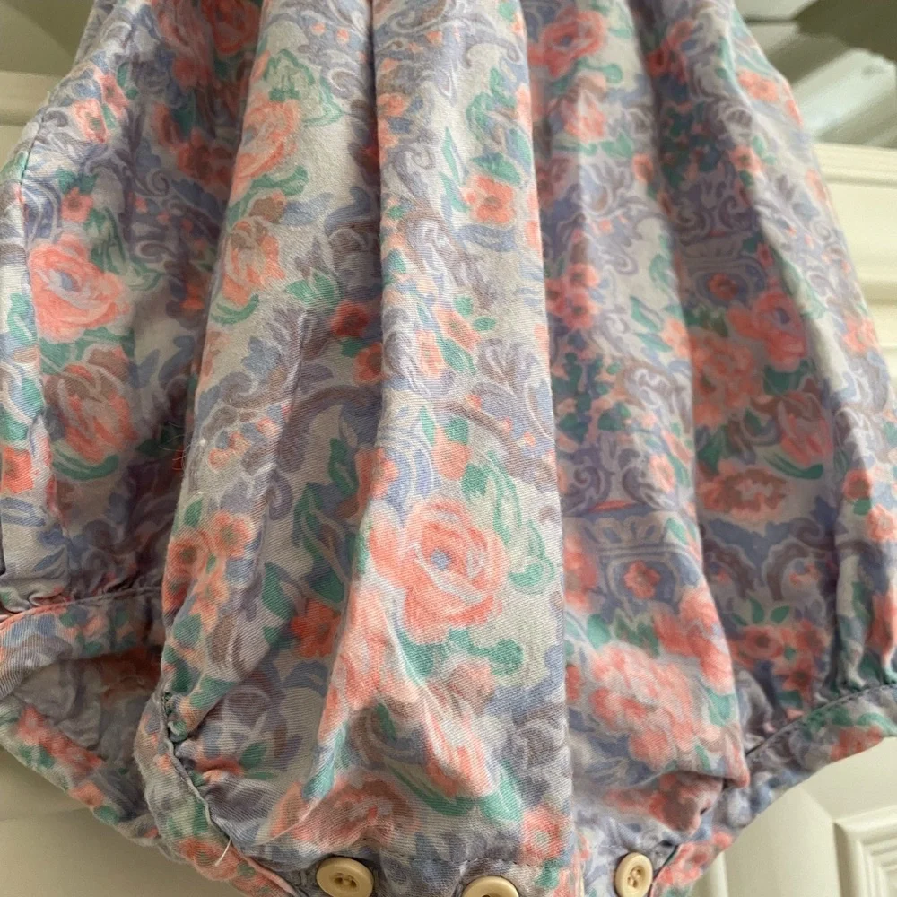 Boutique Heirloom Floral Bubble Romper – Classic Vintage Style